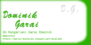 dominik garai business card